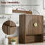 Armoire à pharmacie cannelée avec tablette réglable, armoire de rangement murale pour la salle de bain, la cuisine, le salon, le rangement au-dessus de la toilette avec deux portes