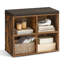 Fabric Upholstered Storage Bench-1538751607