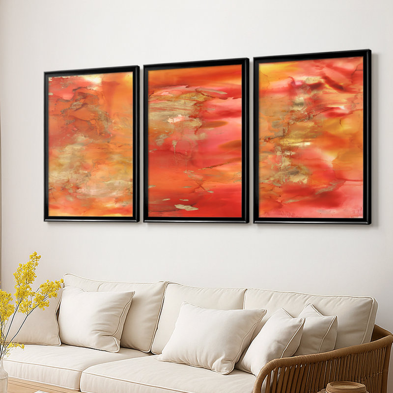 3 plus hautes impressions sur toile tendue sur mesure - 3 pièces, Noir, H 21 po x l 30 po