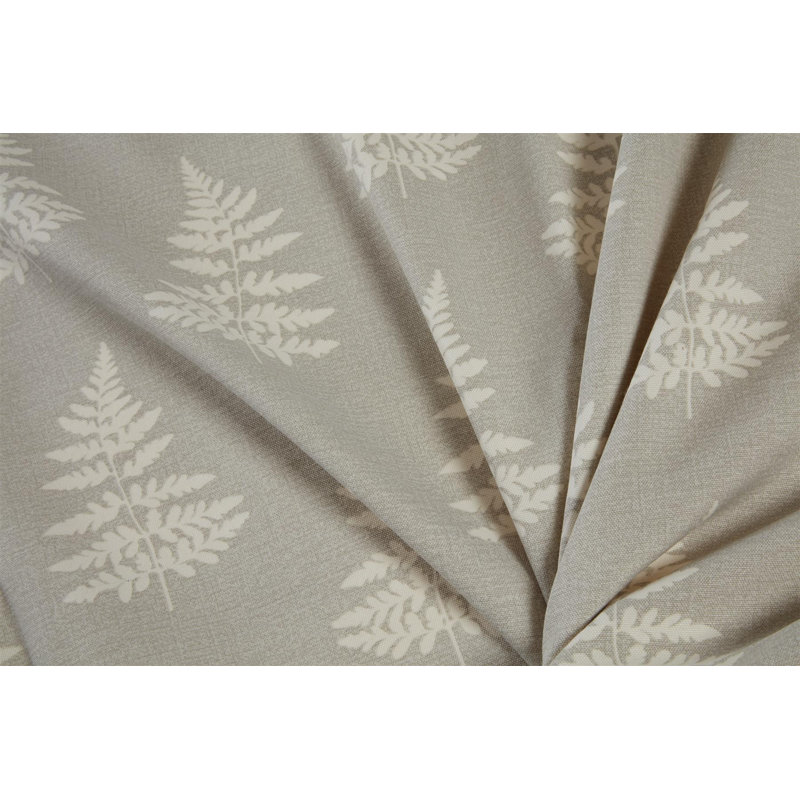 Jevin Cotton Blend Room Darkening Curtain Pair, 72cm Width x 46cm Drop, Grey