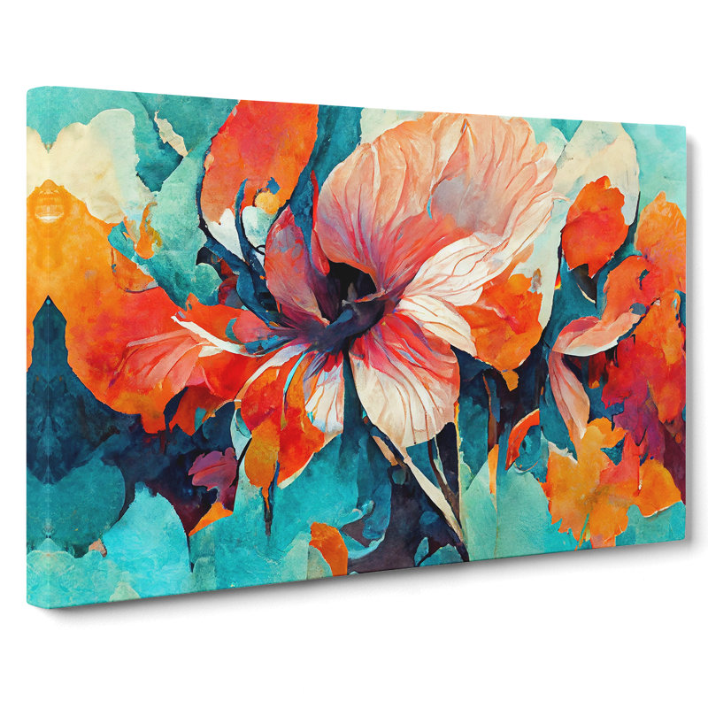 Flowers Abstract Vol.6 - Wrapped Canvas, 40cm H x 60cm W x 3cm D