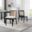 Chaise de salle à manger avec dossier en rotin Arnkell-1030879643-1030879642