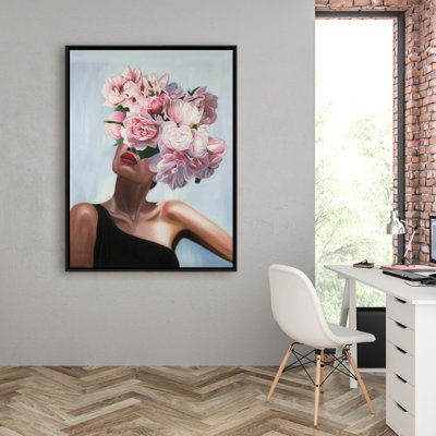 See Life In Flowers Print On Canvas