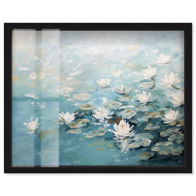 «Waterborne Flora I Shadowbox Print Landscape Art» par Art Remedy