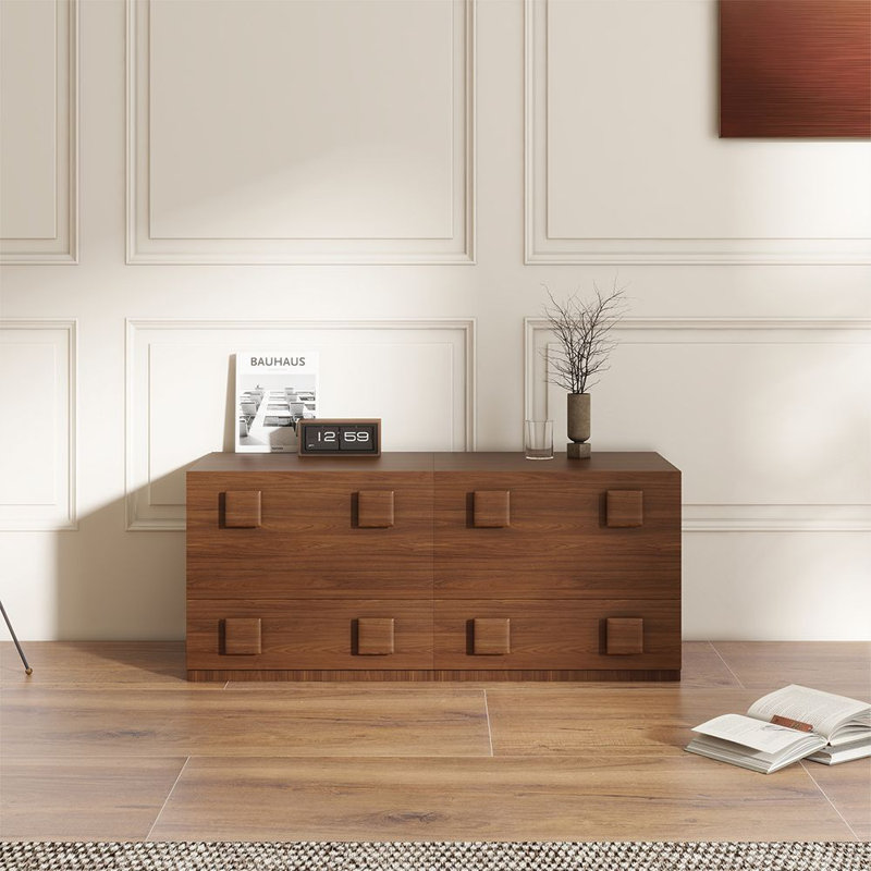 Meuble télé 45,66 po Wiley, armoire pour le salon, 2 pièces