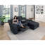 Canapé modulaire inclinable 2 pièces Satur