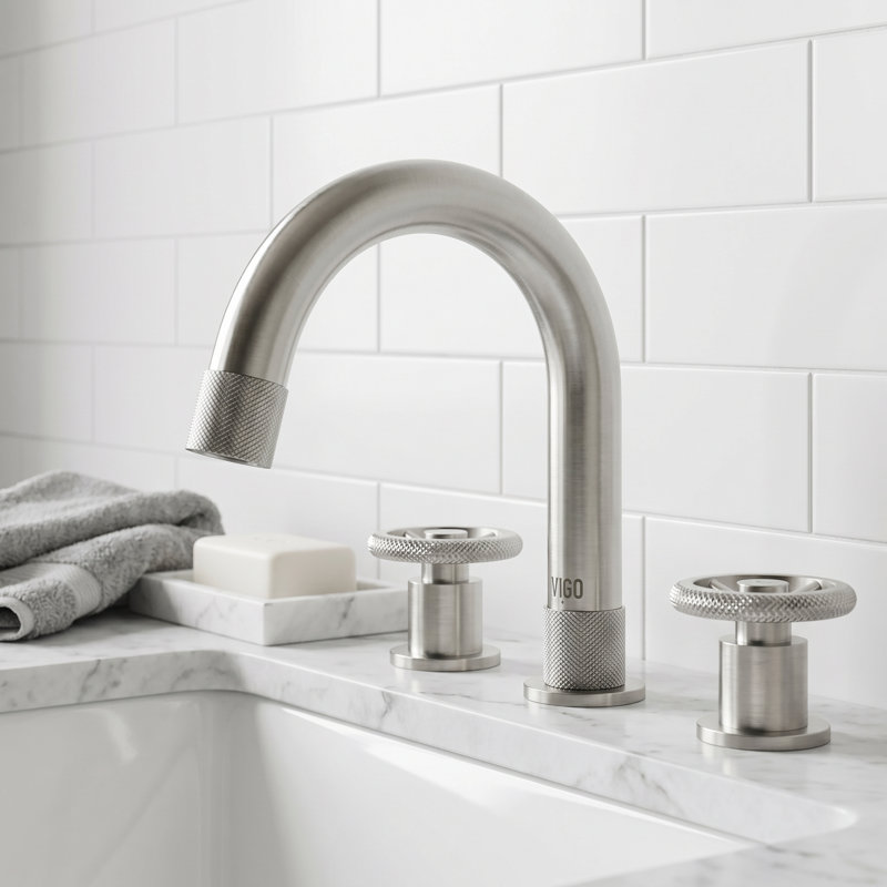Robinet pour salle de bain Wythe, Nickel brossé