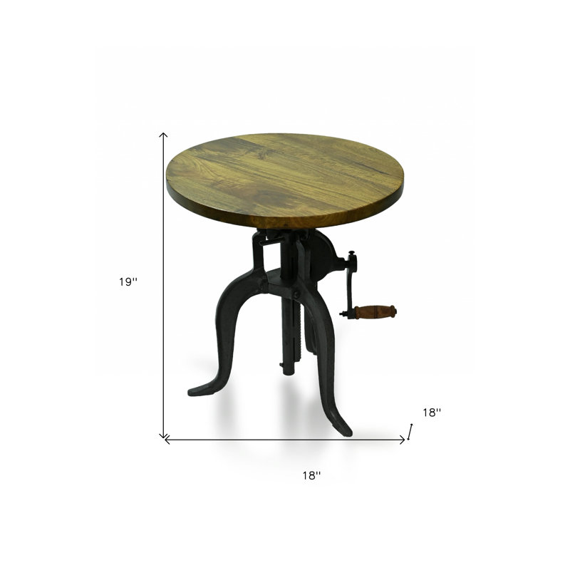 Table de bout Neche, Chêne des récoltes, Industriel