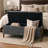 Multifunctional Chenille Storage Bench with Cylindrical Solid Wood Legs-304230511