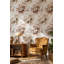Papier peint floral aquarelle amovible beige