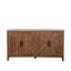 Armoire avec 4 portes et 4 tablettes ouvertes