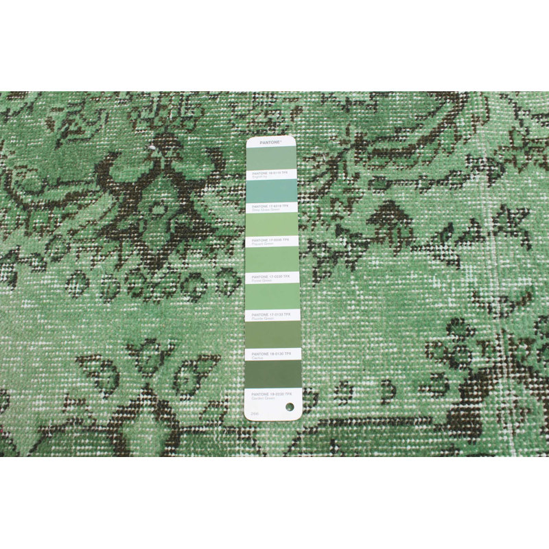 Tapis transitionnel de couleur verte 4 pi 0 po x 6 pi 10 po