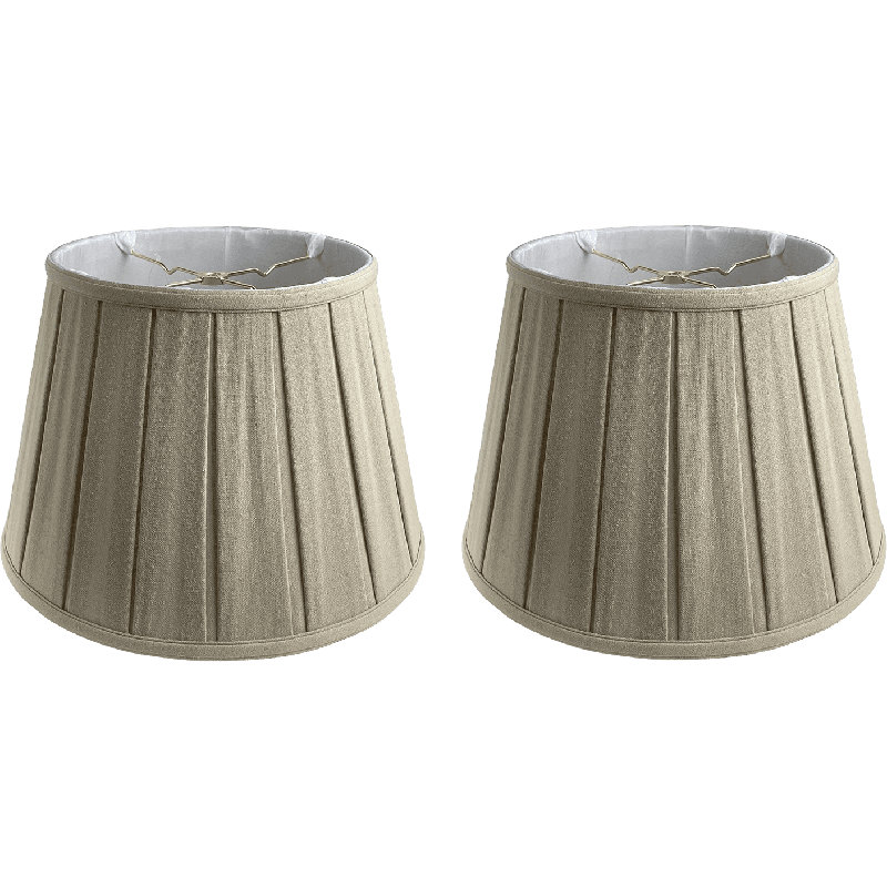 Abat-jour cloche en lin (araignée), Lin beige, H 11 po x l 16 po x P 10,5 po