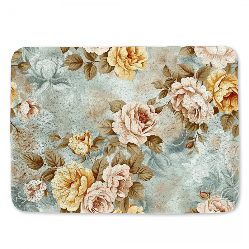 Thira Microfiber / Microsuede Non-Slip Bath Mat, 17"W x 24"L