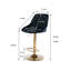 Tabouret de bar avec dossier et repose-pieds réglables en hauteur ivoire-1540331110