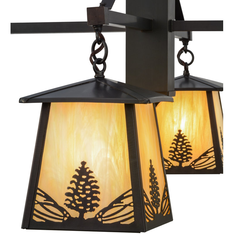 Lustre géométrique grise 4 lumières Cargill