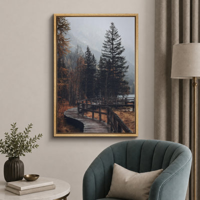 Autumn Fall " Autumn Dramatic Forest Landscape " Graphic Art Print