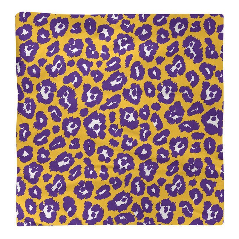 Serviette de foot Minnesota, 10 po x 10 po, Or / blanc / mauve