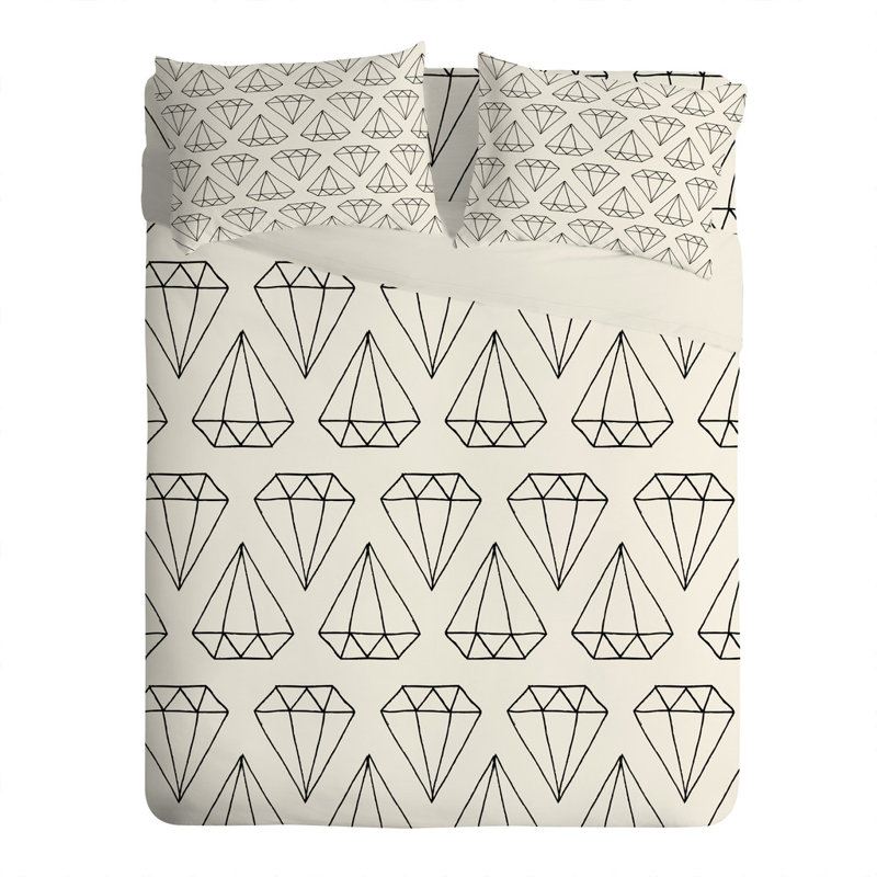 Wesley Bird Diamond Print 2 Pillowcase, King