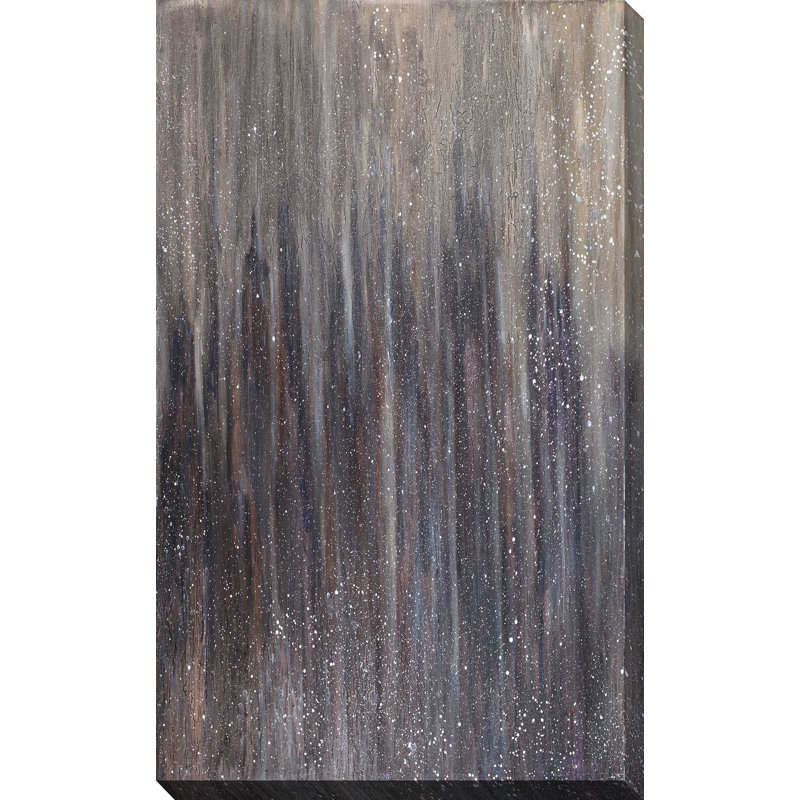 Downtown Blizzard - reproduction d'art sur toile tendue, H 40 po x l 18 po x P 1 po