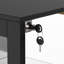 Armoire H 66,1 po avec porte vitrée et lumière DEL