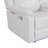 Blanche White Reclining Sofa With LED Lights