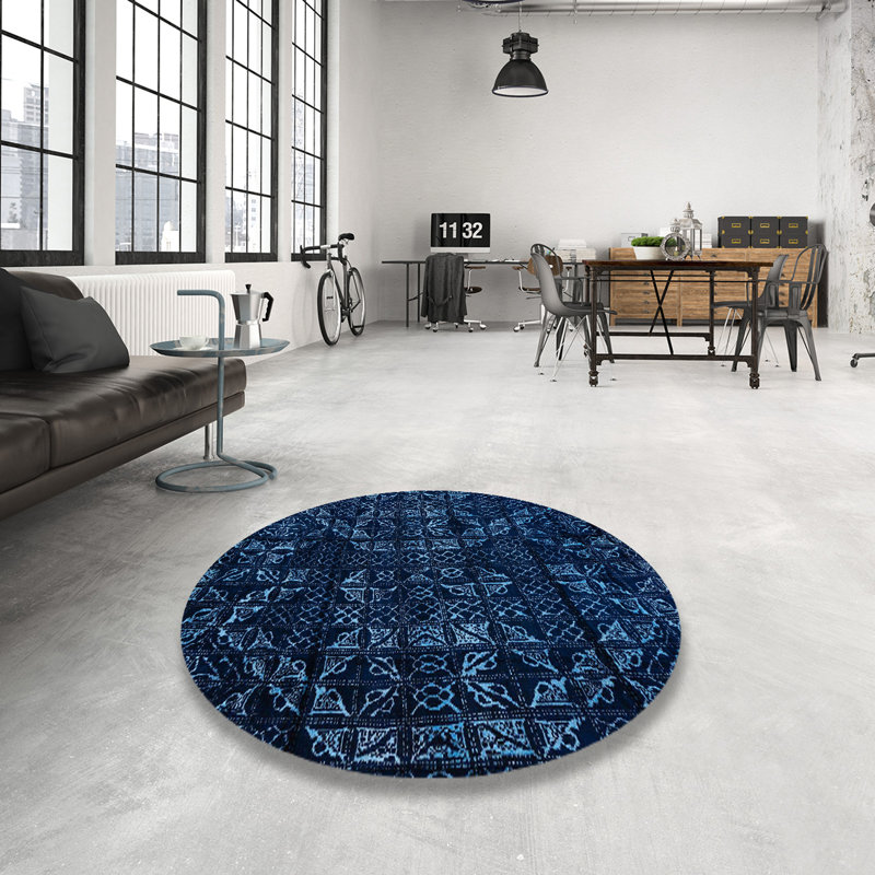 Abstract Indoor Rug, Round 8'