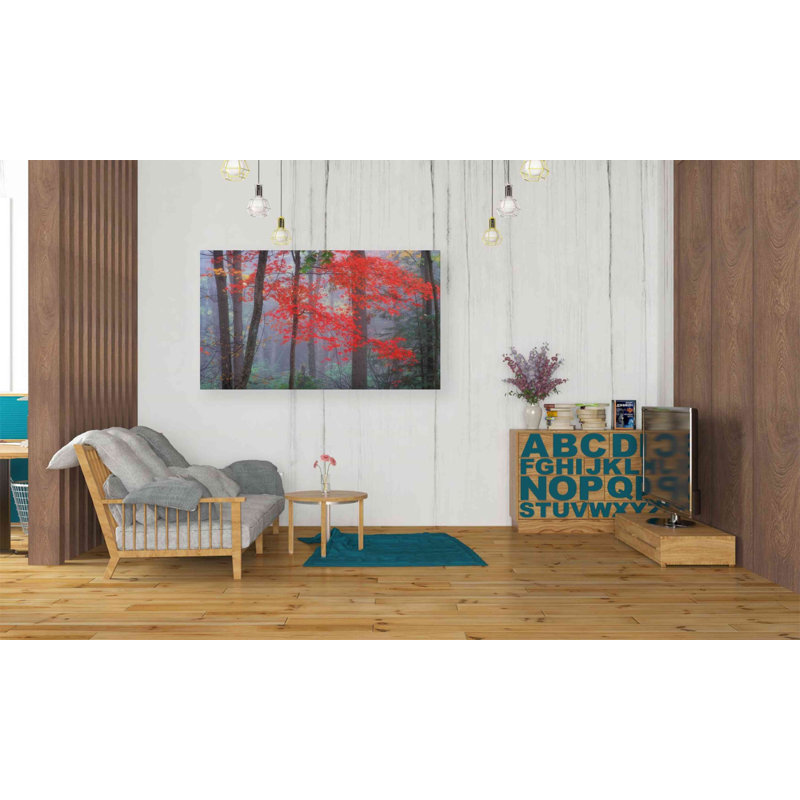 «Splash of Red» par Patrick Zephyr, art mural sur toile, H 26 po x l 40 po x P 1,5 po