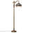 59"H Parisian Tiffany Stained Glass Umbrella Shade Floor Lamp