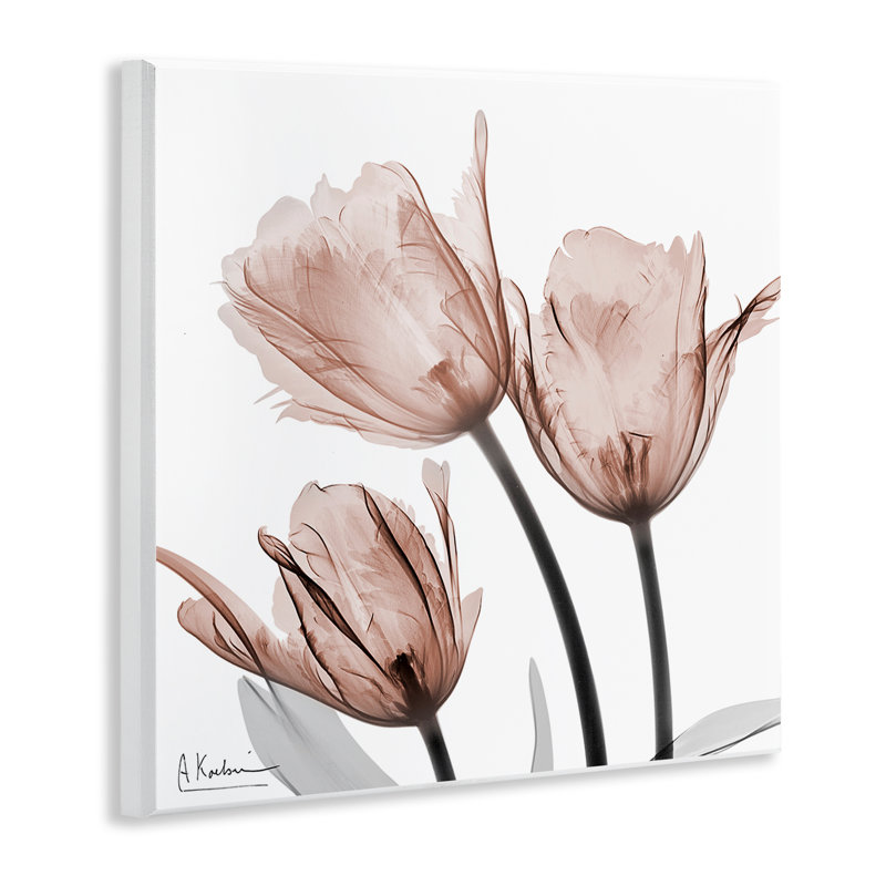 «Mocha Tulips Trio», art mural par Albert Koetsier