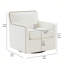 Fauteuil d'appoint pivotant avec garniture cloutée Tolland-1261381316