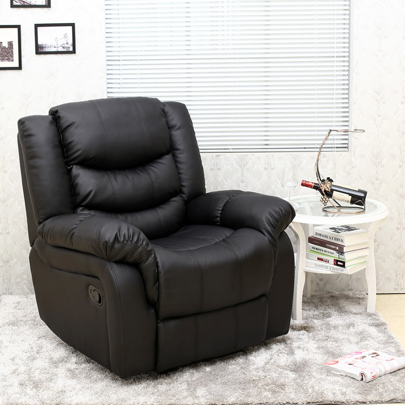 Lancashire 97cm Wide Standard Recliner, Black