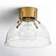 Hula Single Light Glass Flush Mount