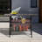 Outdoor Wicker Bar Table, A Square Rattan Bistro Bar Table With A Storage Rack, Suitable For Patios, Gardens, Poolside Areas, Balconies And Backyards.