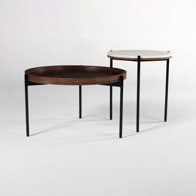 Coffee Table With Top And Metal Frame