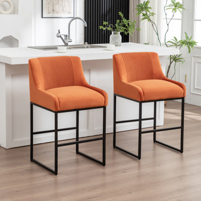 Tabouret de comptoir rembourré Charney