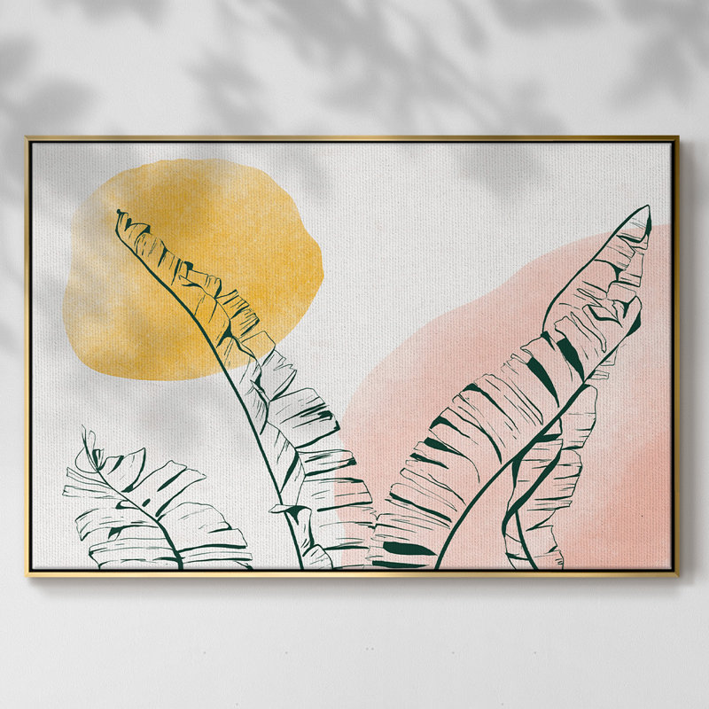 «Summer Warmth II», reproduction sur toile encadrée, Noyer, H 25 po x l 37 po x P 2 po