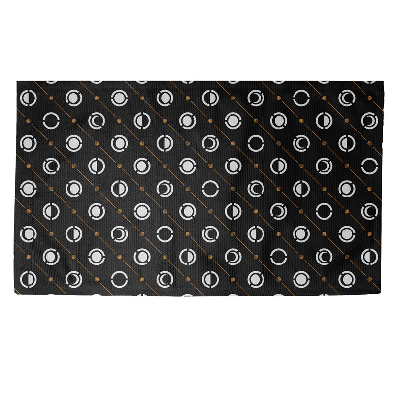 Skeffingt Polka Dots Indoor Rug, Rectangle 2' x 3'