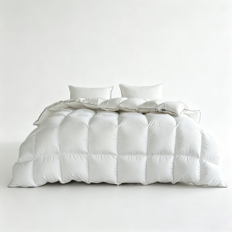 Luxury Feather and Down Fiber Comfort for Year-Round Duvet Insert, All-Season Hotel Collection Comforter., King