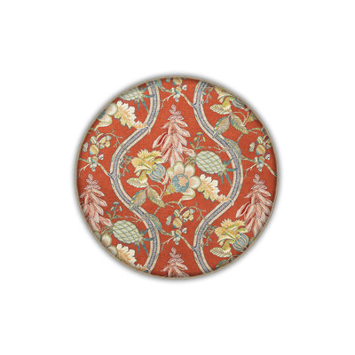 Red Themed Patterned Ethnic Floral Vintage Decorative Rug Machine Washable