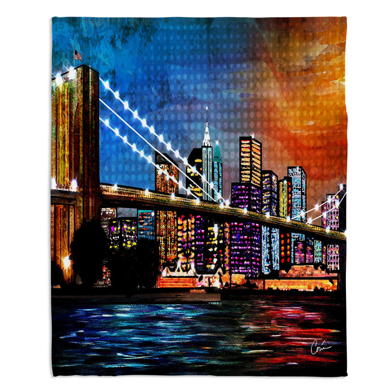 Hand Woven Throw Blanket, 68" x 80"