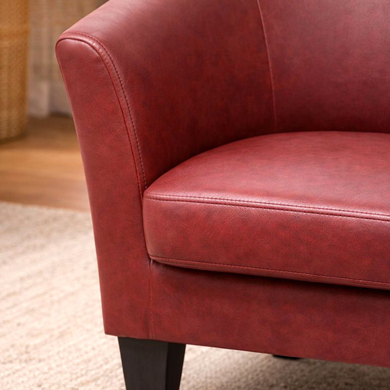 Fauteuil d'appoint en similicuir