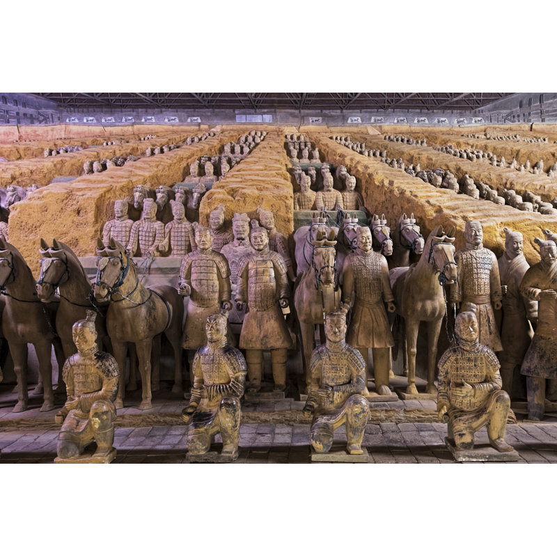 Terracotta Army - Wrapped Canvas Print, 81cm H x 122cm W x 3.8cm D