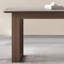Table de salle à manger en bois massif gris et brun noisette-1959936994