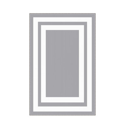 Tapis d'entrée antibactérien, 31,5 po x 59,1 po | 100% polyester, hauteur des poils de 0,4 po, envers en feutre de PVC antidérapant | Lavable à la machine, impression numérique 3D | Durable et élégant pour le vestibule, le salon ou la chambre à coucher