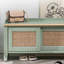 Banc vert en bois massif
