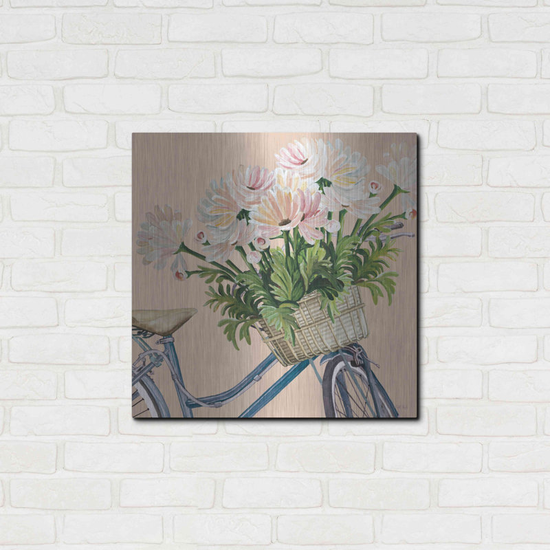 «Coral Flowers I» par Cindy Jacobs, H 24 po x l 24 po