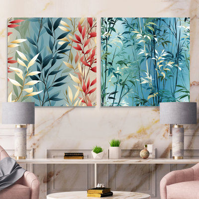 Springfield - Ensemble de 2 verres muraux abstraits en acrylique