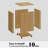  20.5''Tall Fluted End Table Set of 2 with Storage 10min Quick Assembly-2097503437