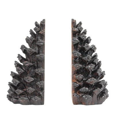 Aseneth Resin Pinecone Bookends